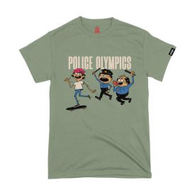Pogo "Police Olympics" tee - Sage