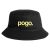 Pogo Classic Bucket Hat - Black/Lemon